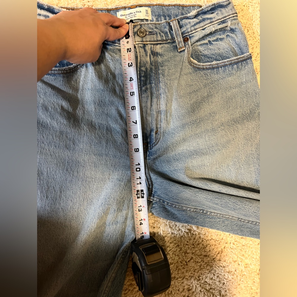 Abercrombie & Fitch Light Blue High Rise Jeans - Picture 6 of 7